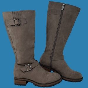 suede boots, Kenneth Cole size 10 wide